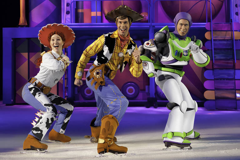 Personagens de 'Toy Story' no espetáculo 'Disney On Ice - 100 Anos de Emoção'