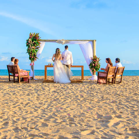 Casamento no resort Pratagy Beach All-Inclusive, no litoral de Alagoas