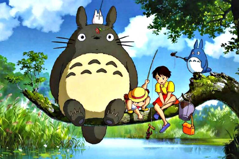 Cena de 'Meu Amigo Totoro', produzido pelos Studios Ghibli