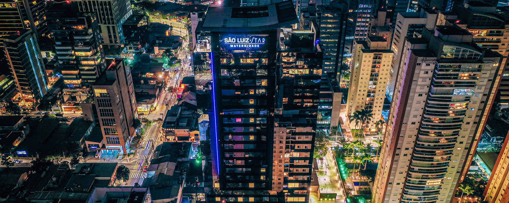 Vista da Maternidade São Luiz Star, na Vila Olímpia, São Paulo