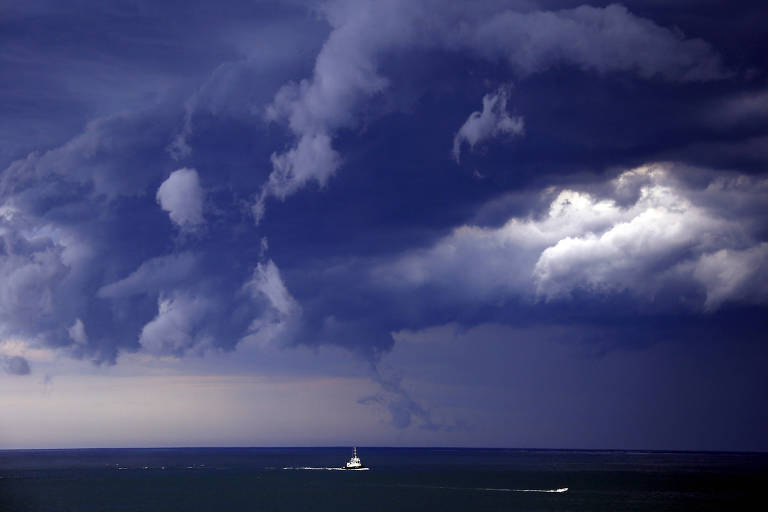 Imagem de uma nuvem de tempestade