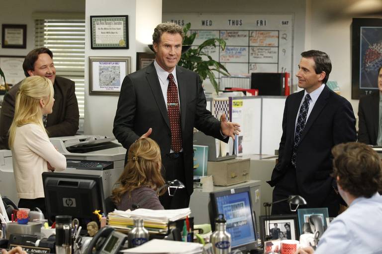 Cena da sétima temporada da série 'The Office'
