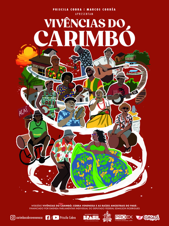 Cartaz da série 'Vivências do carimbó'