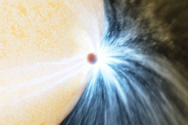 Astrônomos veem pela 1ª vez estrela engolir um de seus planetas