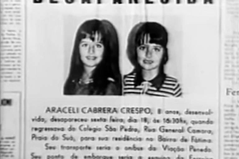 Assassinato de Araceli Cabrera aos 8 anos, em 1973, inspirou data de combate a violência sexual contra crianças
