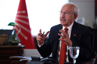 Turkish presidential candidate Kilicdaroglu gives interview to Reuters in Ankara
