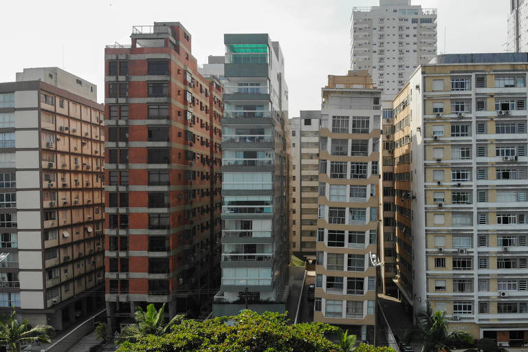 Levantamento aponta 319 prédios tortos em Santos