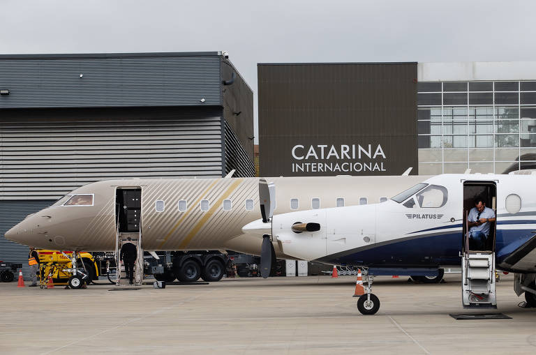 Aeroporto Catarina constrói nova pista e vai de 2 para 12 hangares em 4 anos; veja fotos