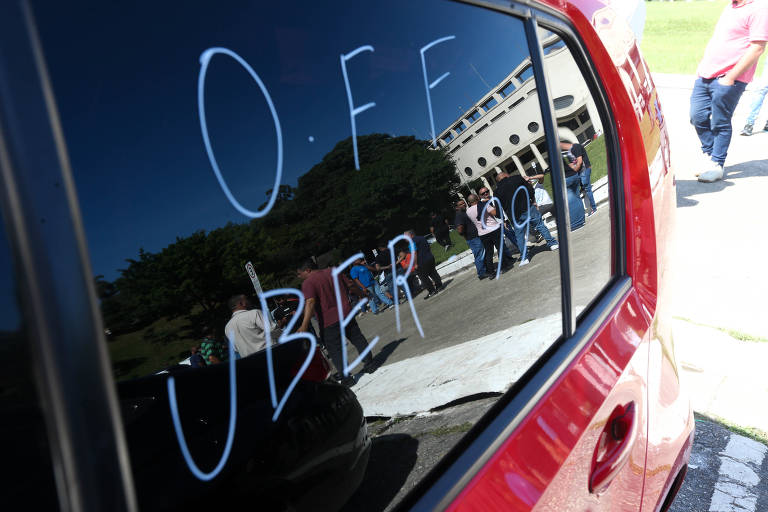 Manifestação indica que o app da Uber do motorista está desligado
