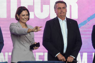 Brazil's former President Bolsonaro attends an event of the Partido Liberal Mulher, in Sao Paulo