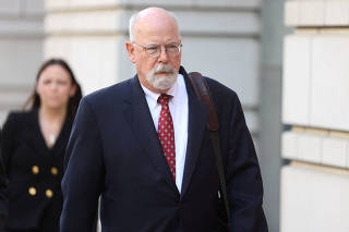 FILE PHOTO: Special Counsel John Durham departs the U.S. Federal Courthouse in Washington