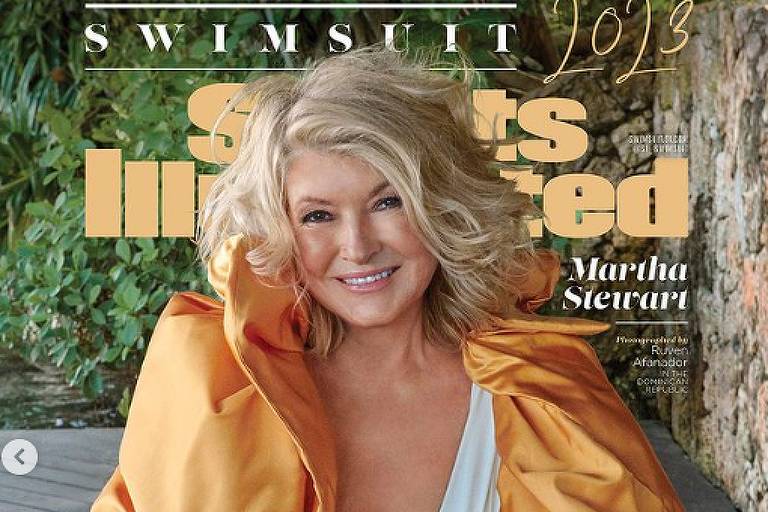 Martha Stewart na capa de revista norte-americana