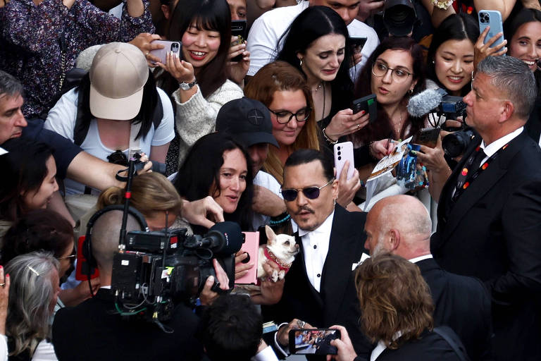 Johnny Depp no tapete vermelho do Festival de Cannes