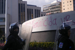 Protest to mark the International Day for the Elimination of Violence Against Women in Mexico City