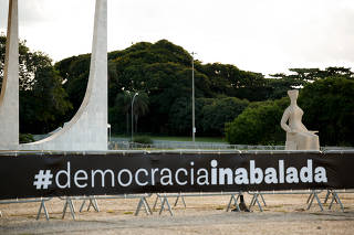 STF / DEMOCRACIA INABALADA / 8 DE JANEIRO / PROTESTO GOLPISTA / JUDICIÁRIO
