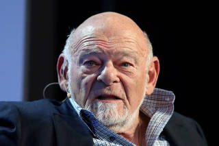 FILE PHOTO: Sam Zell, Chairman of Equity Group Investments, speaks during the Milken Institute Global Conference in Beverly Hills, California