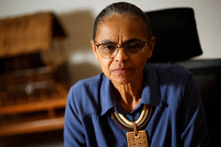 FILE PHOTO: Brazil's Environment Minister Marina Silva attends an interview with Reuters in Brasilia