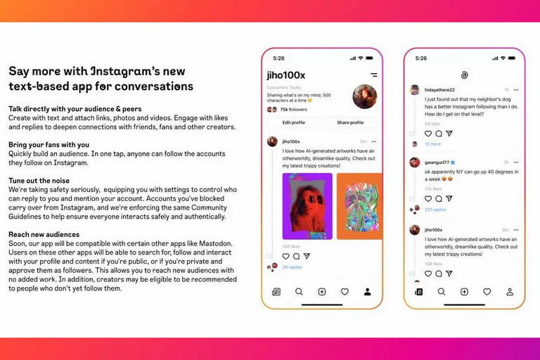 Instagram trabalha em aplicativo para concorrer com Twitter