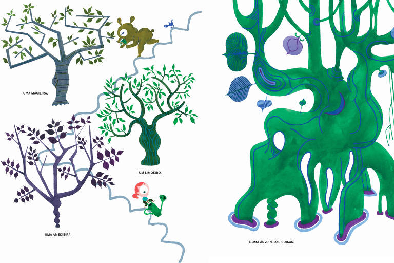 Ilustração do livro "A Árvore das Coisas"