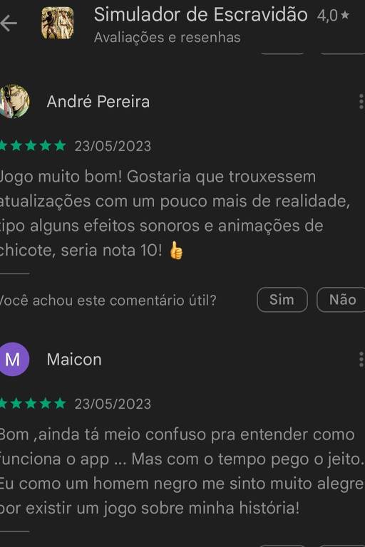 Simulador de Escravidão: Google diz que baniu Magnus Games - 27/05/2023 -  Mônica Bergamo - Folha