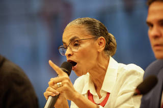 A ministra do Meio Ambiente, Marina Silva (Rede), participa de comissão na Câmara
