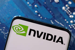 FILE PHOTO: Illustration shows NVIDIA logo