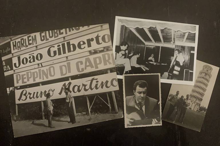 O quarteto João Gilberto, João Donato, Tião Neto e Milton Banana, que se apresentou por três meses no Bussoloto, Itália, em 1963 --- Heloisa Seixas