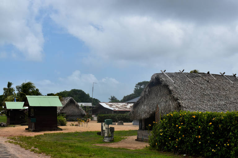 Vilarejo em Awala Yalimapo, na Guiana Francesa