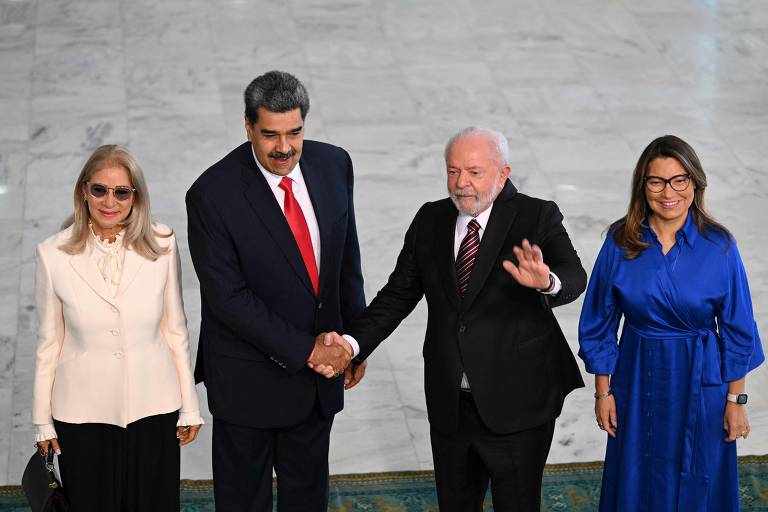 Ditador Nicolás Maduro se encontra com Lula em Brasília 