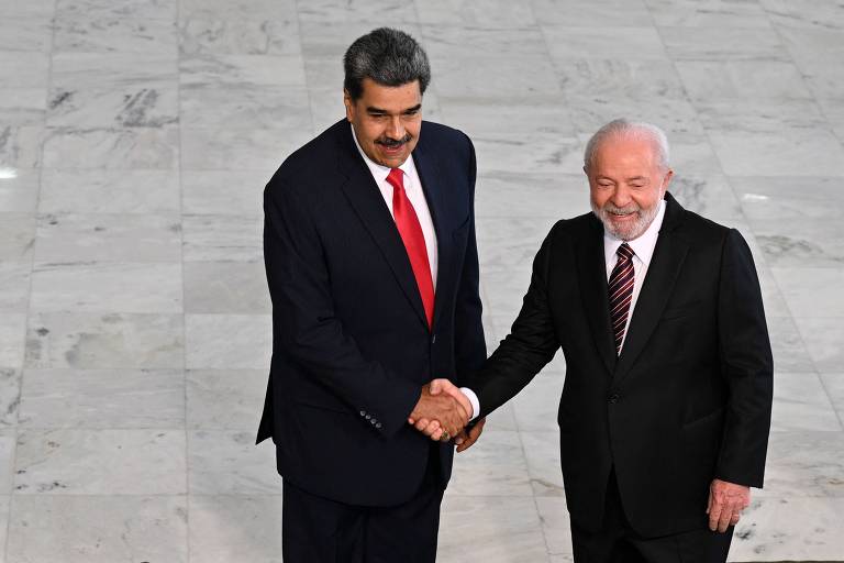 Lula se encontra com o ditador venezuelano, Nicolas Maduro, no Planalto