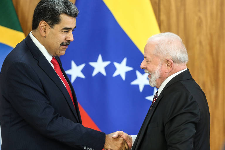 O presidente da República Luiz Inácio Lula da Silva recebeu o presidente da Venezuela, Nicolás Maduro