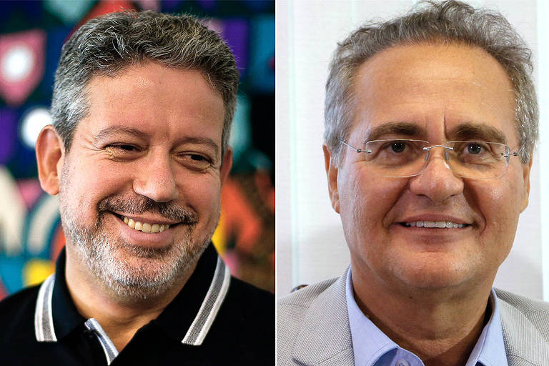 O deputado federal Arthur Lira (PP-AL) e o senador Renan Calheiros (MDB-AL)