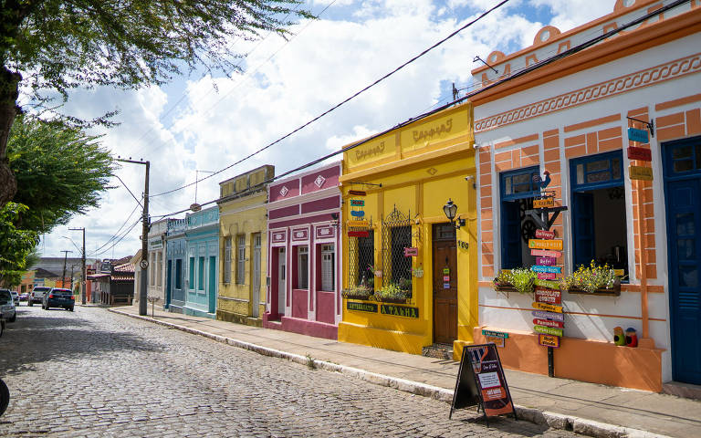 Casario colonial do centro de Areia, principal município do Brejo Paraibano, onde chega a fazer 12ºc no inverno