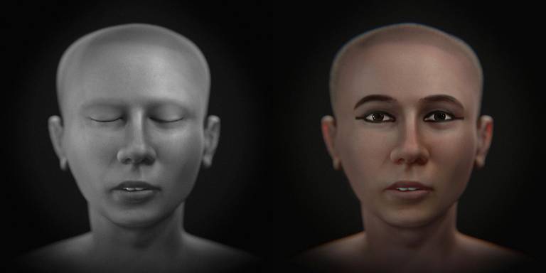 Pesquisadores brasileiros recriam face do faraó Tutancâmon
