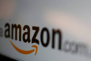 FILE PHOTO: FILE PHOTO: Amazon logo is pictured in Mexico City