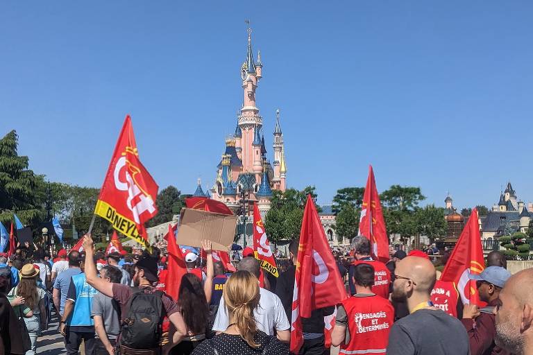 Greve na Disneyland Paris, no sábado (3)