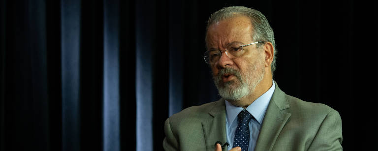 Raul Jungmann, ex-ministro da Segurança Pública e presidente do Ibram (Instituto Brasileiro de Mineração), durante entrevista à Folha