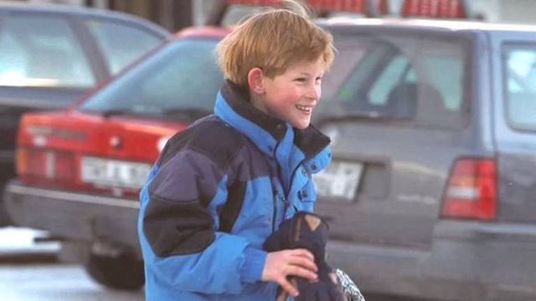 O príncipe Harry em 1996