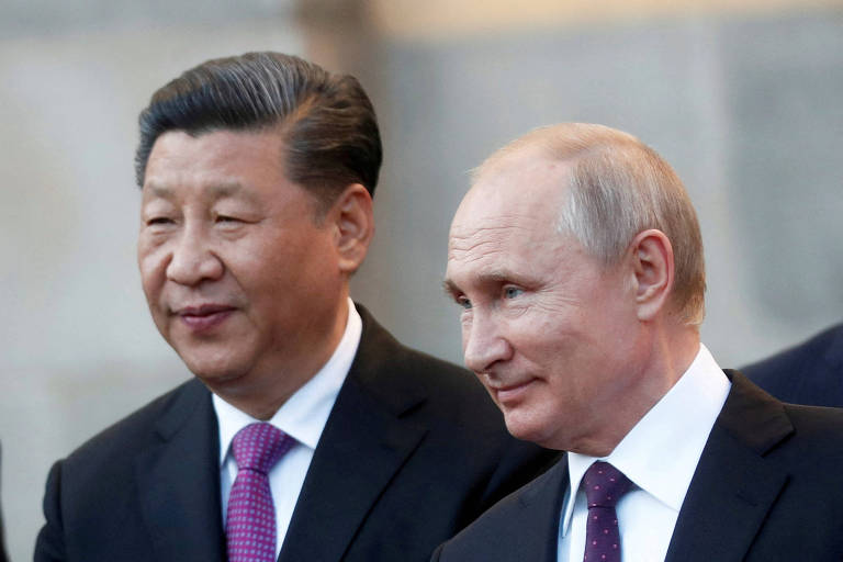 Xi e Putin durante visita do chinês à Rússia em junho de 2019