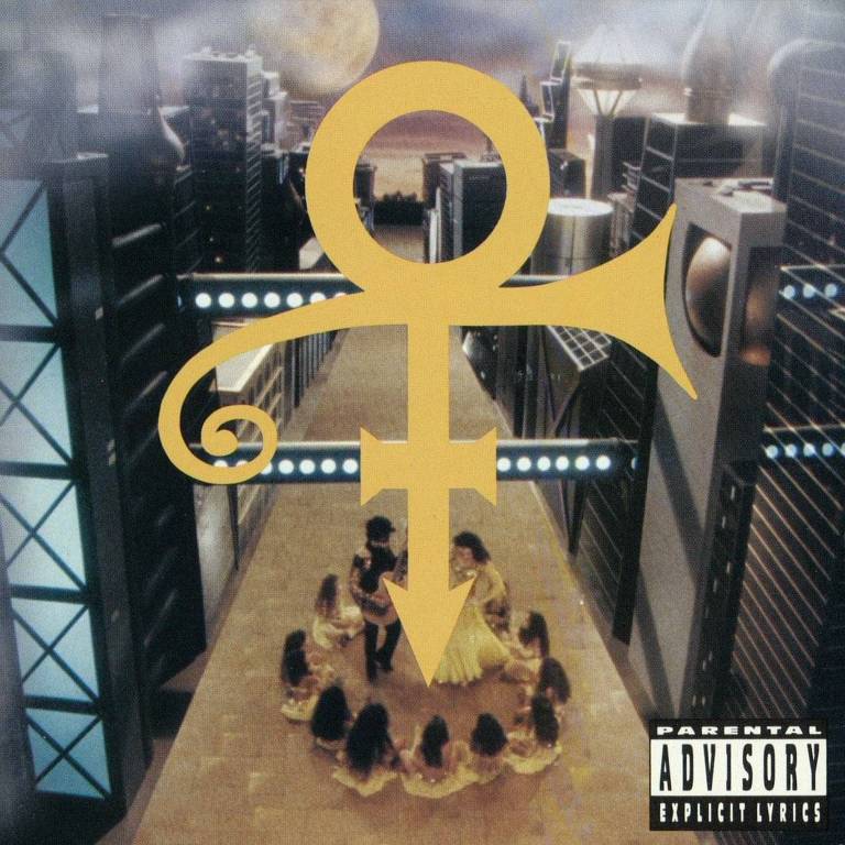 Capa do álbum conhecido como "Love Symbol", com imagem de símbolo que Prince adotou como nome