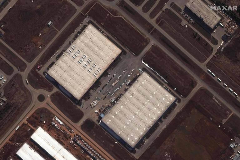Imagem de satélite mostra a zona de Alabuga, na Rússia, onde seria construída uma fábrica de drones com  materiais do Irã 