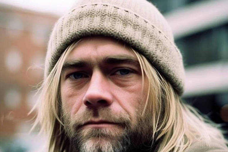 Como Kurt Cobain estaria hoje? Designer americano usa inteligência artificial para gerar imagens de artistas nos dias atuais