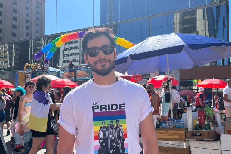 Lutei até me sentir bem sendo eu mesmo, diz Bruno Fagundes na Parada LGBT+