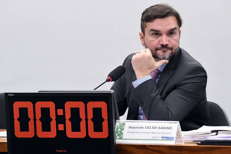 Celso Sabino (União Brasil), novo ministro do Turismo, durante sessão na Câmara dos Deputados