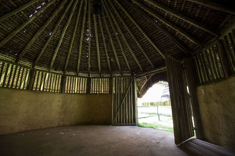 Interior de como seria uma das residências que existiu em Palmares