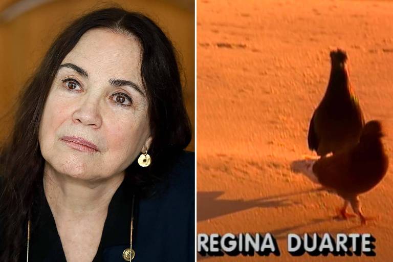 Regina Duarte como pomba em abertura de novela vira meme nas redes sociais