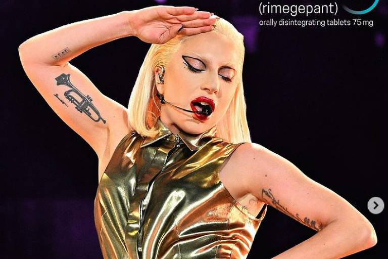 Lady Gaga é criticada ao fazer anúncio de remédio para enxaqueca nas redes sociais; entenda