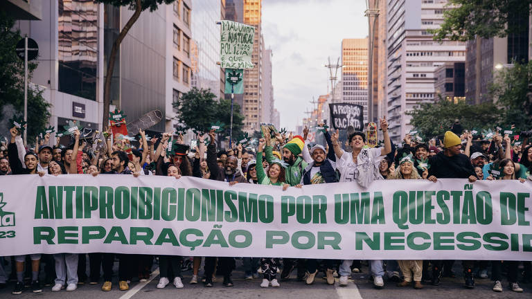 Marcha da Maconha 2023, na av. Paulista