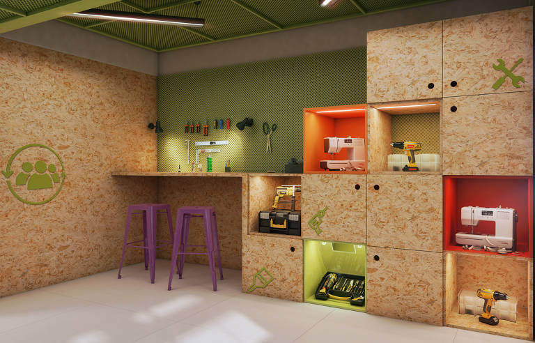 Ateliê de costura projetado pela Planet Smart City para seus empreendimentos