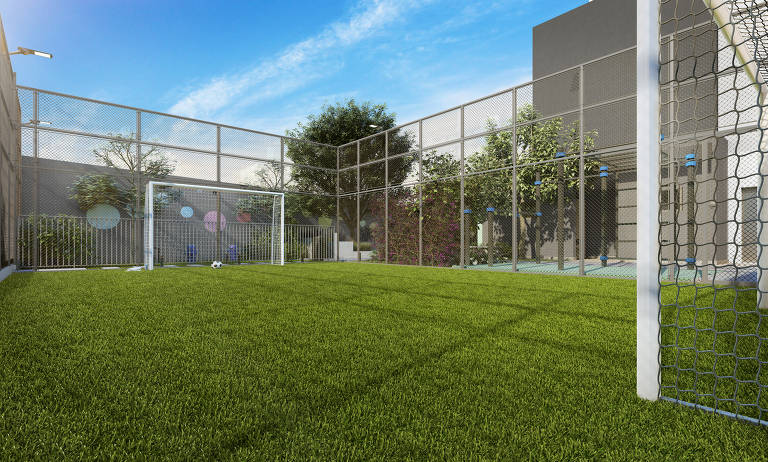 Quadra esportiva de empreendimento Planet Smart City